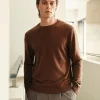 Sweaterwardrobe Men's 100% Wool Crewneck Sweater - Classic Old Money Style - Thumbnail Image 6