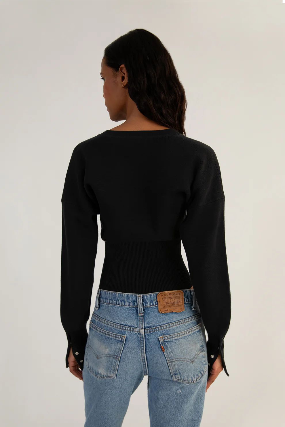 Women's Wool Blend Fitted Cardigan - Image 4