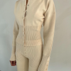 Women's Wool Blend Fitted Cardigan - Thumbnail Image 8