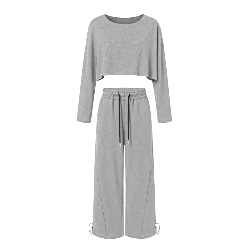 Women's Hip-Hop Dance Cropped Top | Street Dance Loose Pants 1 Women's Hip-Hop Dance Cropped Top | Street Dance Loose Pants - Image 1