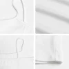 Women's White Ribbed Knit Cami Top, Fine Ribbed Fabric & Stitching Close-Up - SweaterWardrobe