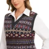 Wool Fair Isle Sweater Vest 13 Wool Fair Isle Sweater Vest - Thumbnail Image 6